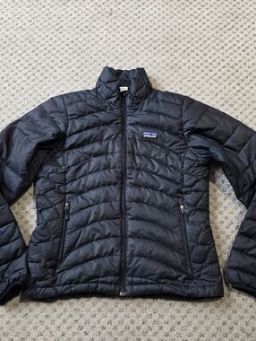 Patagonia Black Quilted Down-Style Puff Jacket